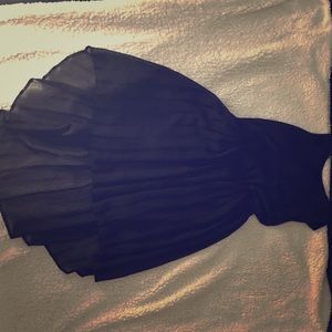 High low black dress