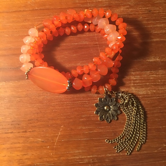 Orange bracelets