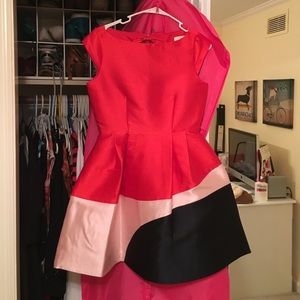 Kate Spade Red Colorblock Dress