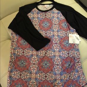 LuLaRoe Randy baseball shirt