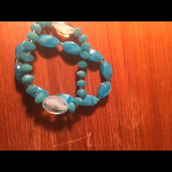 Blue bracelets