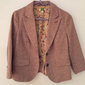 Anthropologie tweed blazer