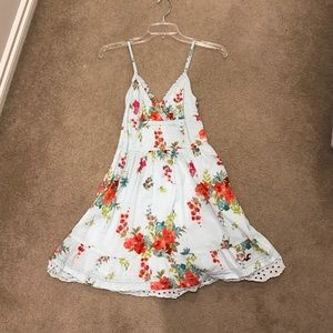 Cute light blue floral dress