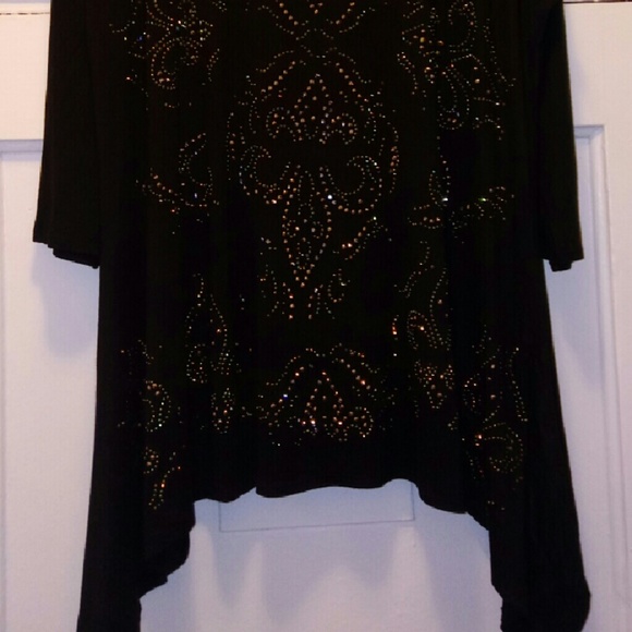 Limited Edition Asymmetrical Rhinestone Top - Picture 2 of 4