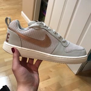 Grey & Rose Gold Nikes