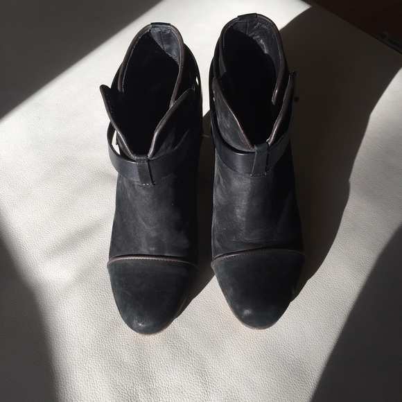 Rag & Bone's "Harrow" Italian calf suede ankleboot