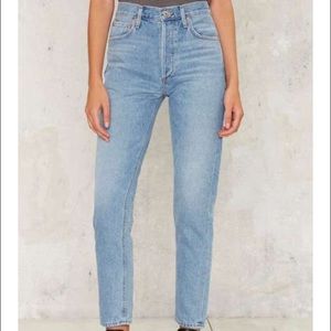 AGOLDE Jamie High Rise Classic Denim Jeans