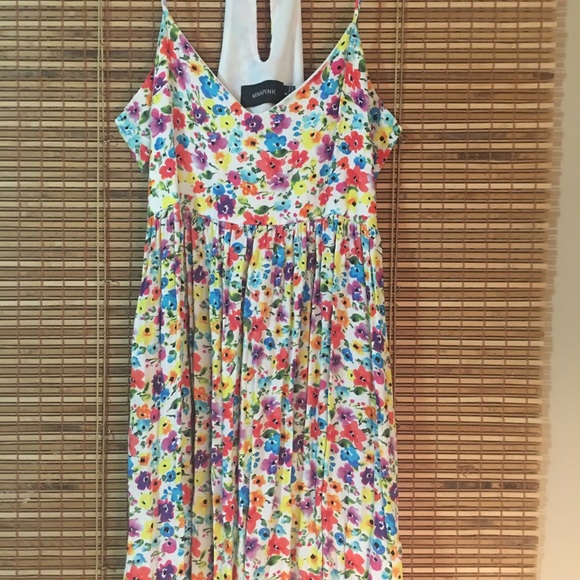 Flower printed summer dress