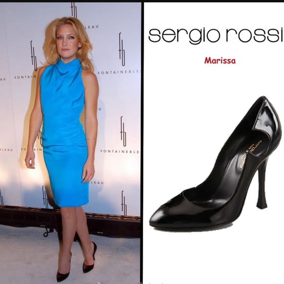 💕HP💕Sergio Rossi Marissa Pumps With Cutout - Picture 2 of 8