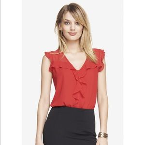 Flirty red Express blouse