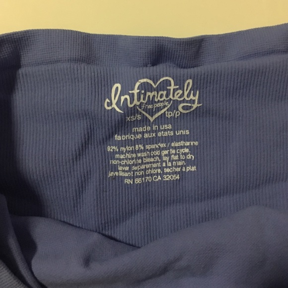 Free people strapless blue top - Picture 2 of 3