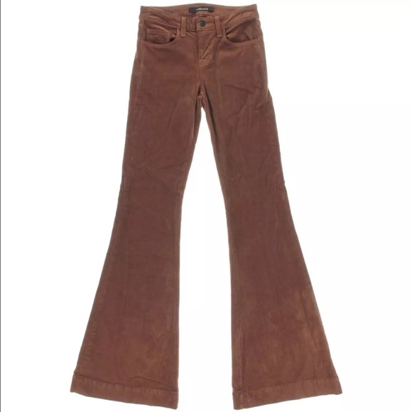NWT $248 J Brand Bella brown corduroy pants - Picture 3 of 4