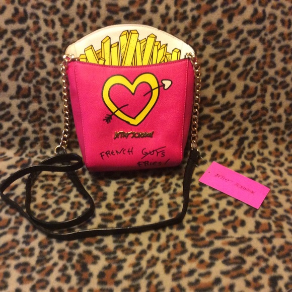Betsey Johnson novelty "French Fry Box" cross-body