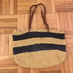 Straw beach bag