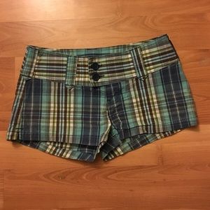 Abercrombie and Fitch Plaid Shorts