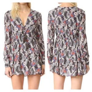 Free People Stealing Printed Fire Peasant Dress