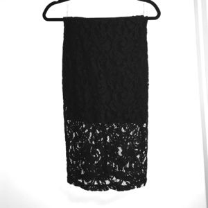 New F21 Black Lace Skirt - Size S