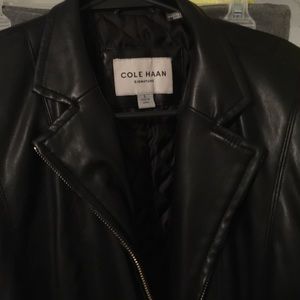 Women's Leather Cole Haan Black Jacket