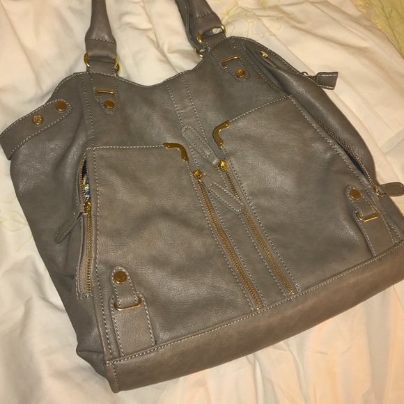 Grey leather purse - Picture 2 of 4