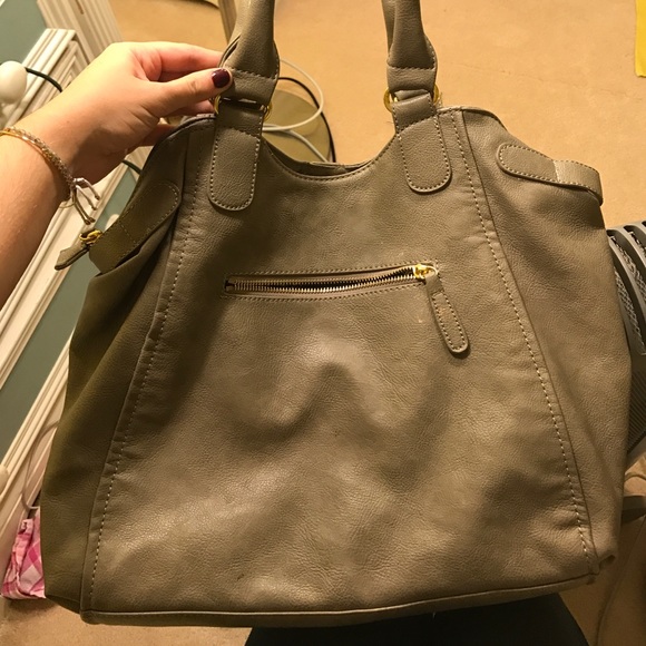 Grey leather purse - Picture 3 of 4