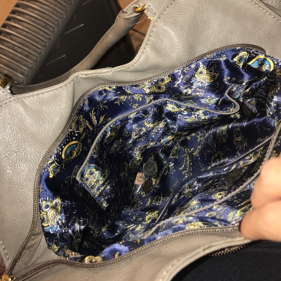 Grey leather purse - Picture 4 of 4