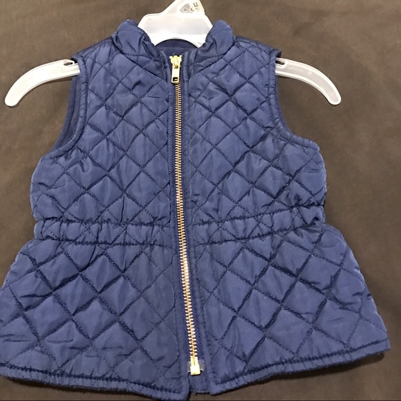 Baby vest navy blue