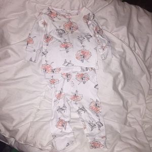 Carter's 6 mo baby girl 2 piece ballerina pjs