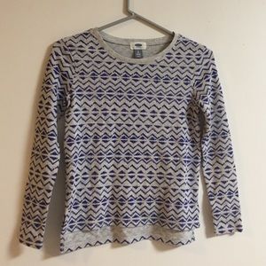 Old Navy Teen Girl Long Tee Short with paterns