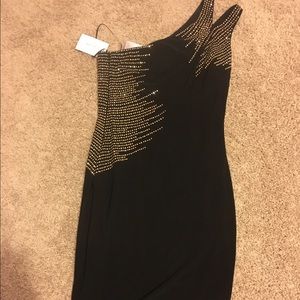 One strap cocktail dress