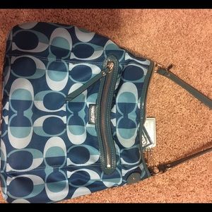 Perfect condition blue Coach bag