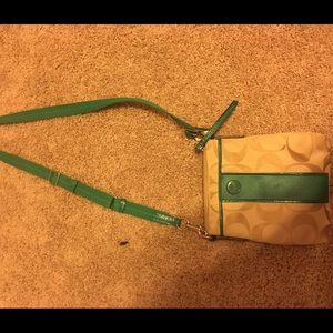 Long strap, crossbody Coach purse