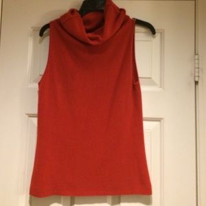 Esprit Red Turtleneck Sleeveless Top