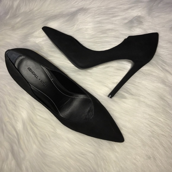KENDALL + KYLIE Black Suede Stilettos - Picture 3 of 4