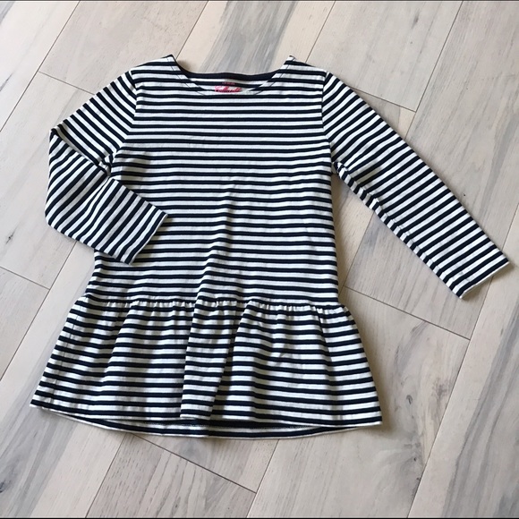 J. Crew Other - Crewcuts soft striped ruffle tunic