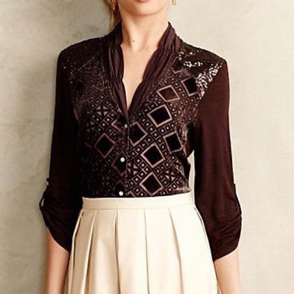 NWOT Anthropologie Leighton Buttondown by Tiny - Picture 2 of 8