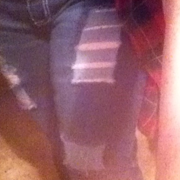 Angels skinny jeans with home made holes