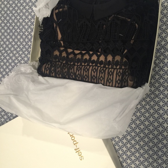 self-portrait Helena Bell-sleeved Dress