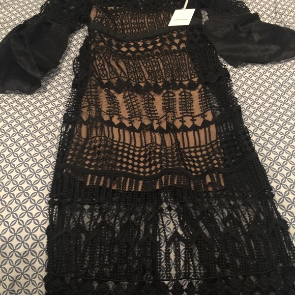 self-portrait Helena Bell-sleeved Dress