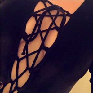 Reformation Avalon velvet bodysuit