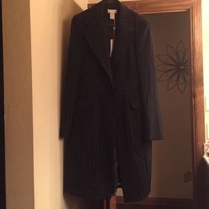 NWT SPIEGEL PINSTRIPE TRENCH SZ 10