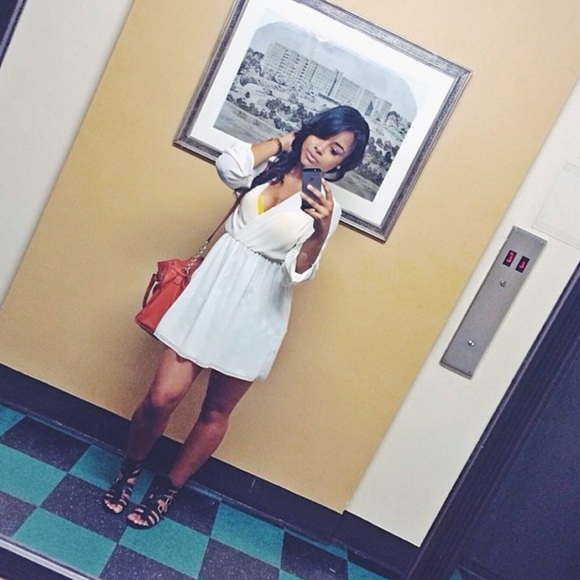 Topshop Dresses & Skirts - Topshop Sheer white dress