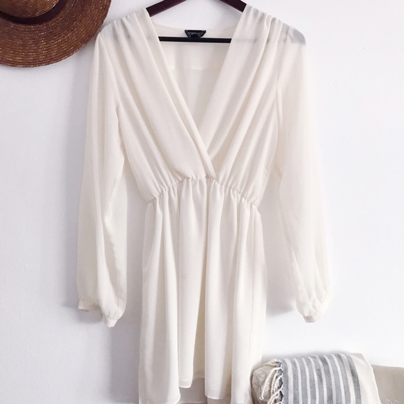 Topshop Sheer white dress - Picture 2 of 2