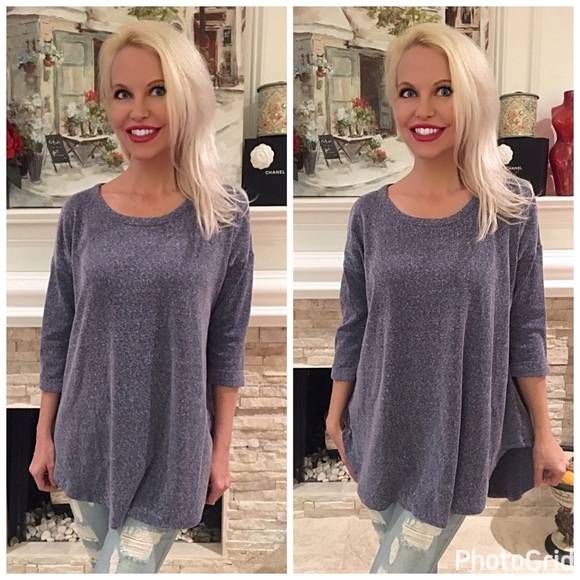 Gorgeous oversized ribbed top!  FLASH SALE - Picture 2 of 4