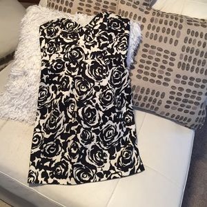 Strapless, Patterned Mini Dress