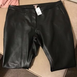HM imitation leather pants