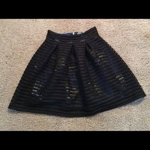 Skirt with beautiful liner that peaks through.