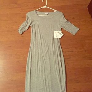 Grey XXS Julia dress from Lularoe! NWT!