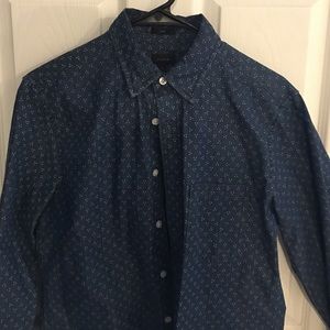 Size small j crew indigon button up