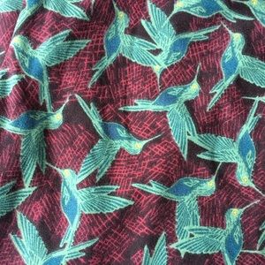 Lularoe hummingbirds leggings NEW
