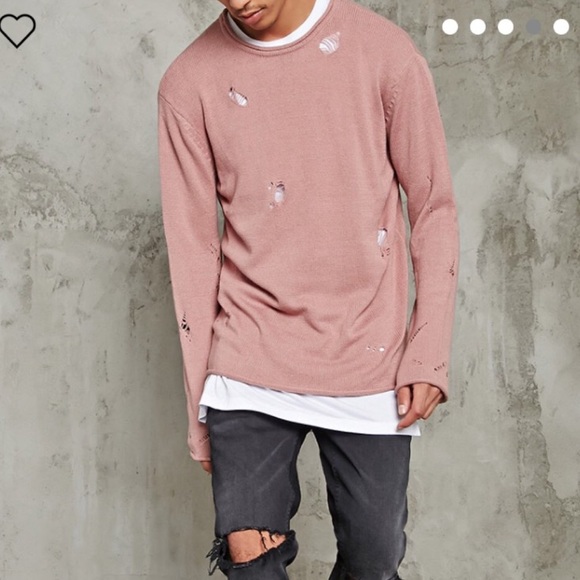 oversized distressed sweater